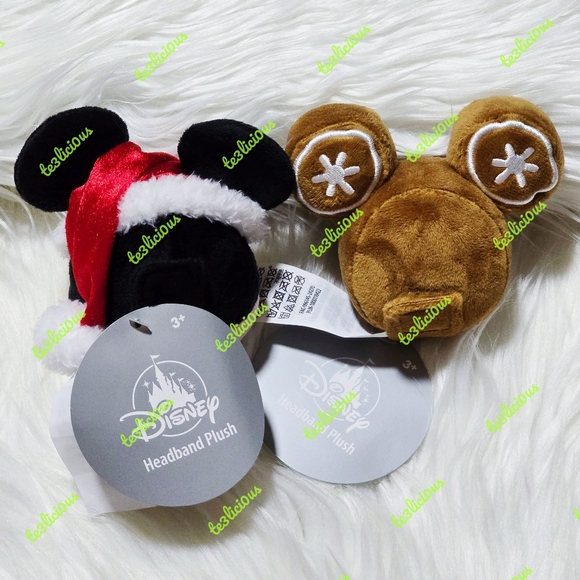 DISNEY PARKS HOLIDAY CREATE YOUR OWN CHARACTER PLUSH EARS HEADBAND - Picture 4 of 4